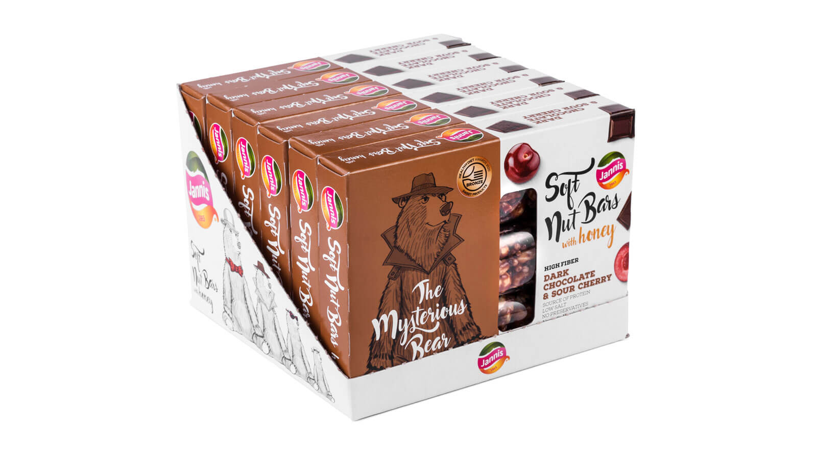 Jannis Soft Nut Bars with Honey Fitness Muscle Shop